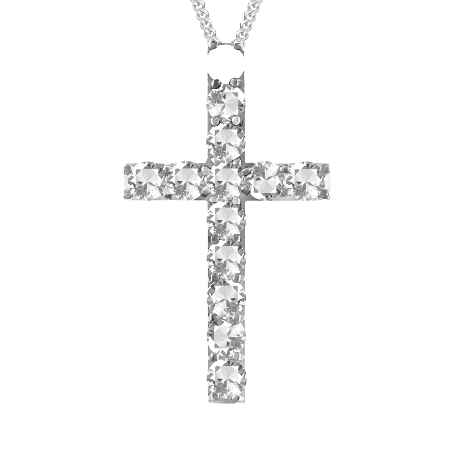 Gemstone 2025 cross pendant
