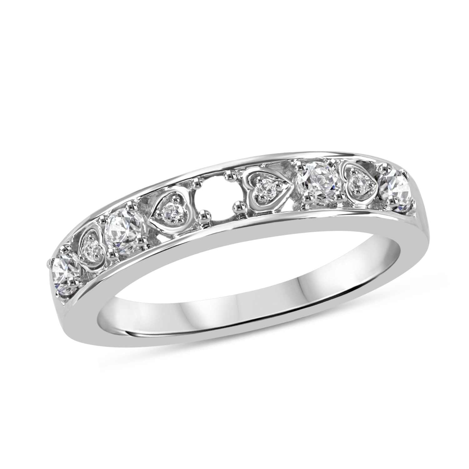 Mother S Genuine Birthstone And Diamond Accent Sideways Hearts