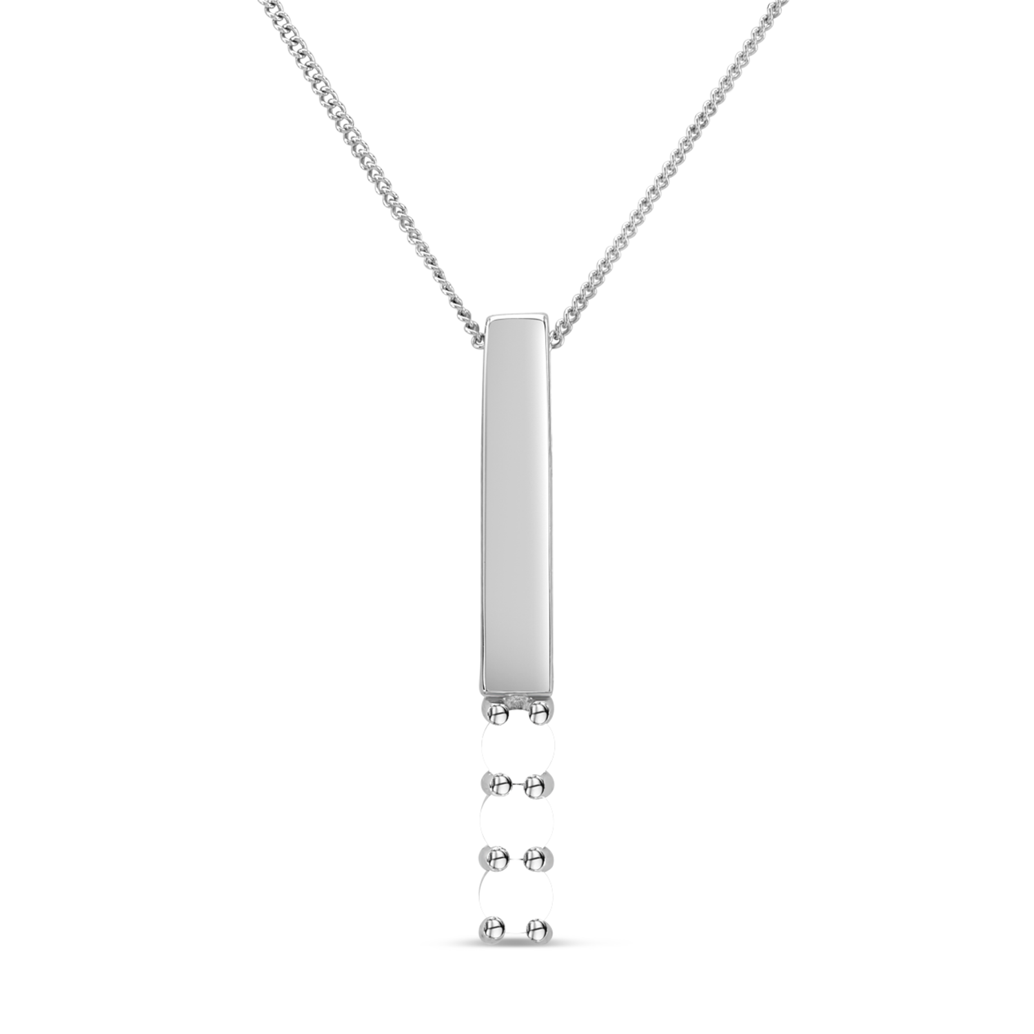 Linear 2025 bar necklace