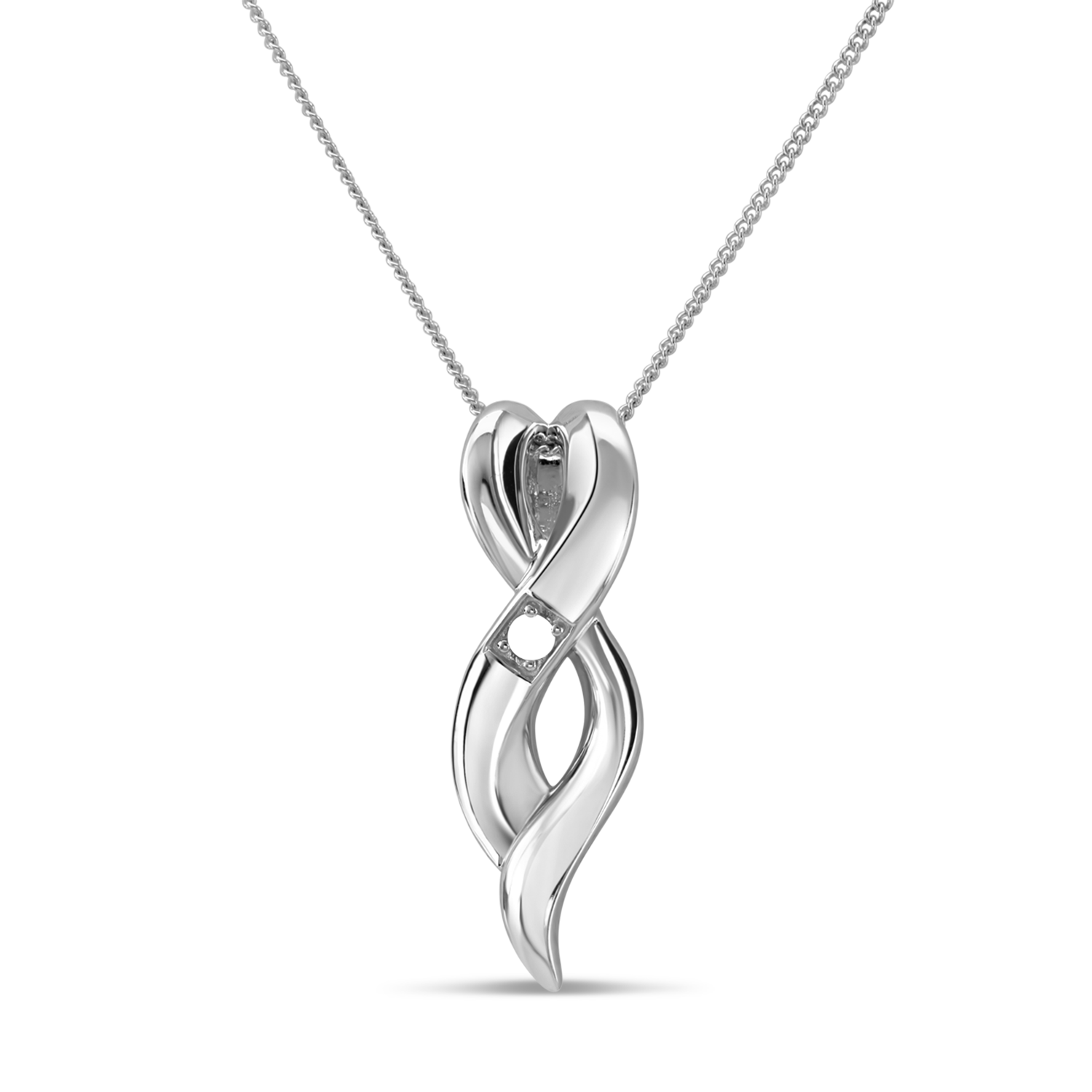 Infinity heart necklace with 2025 birthstones