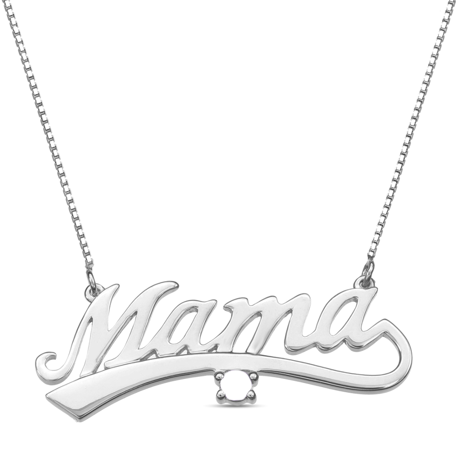 Mama sales silver necklace